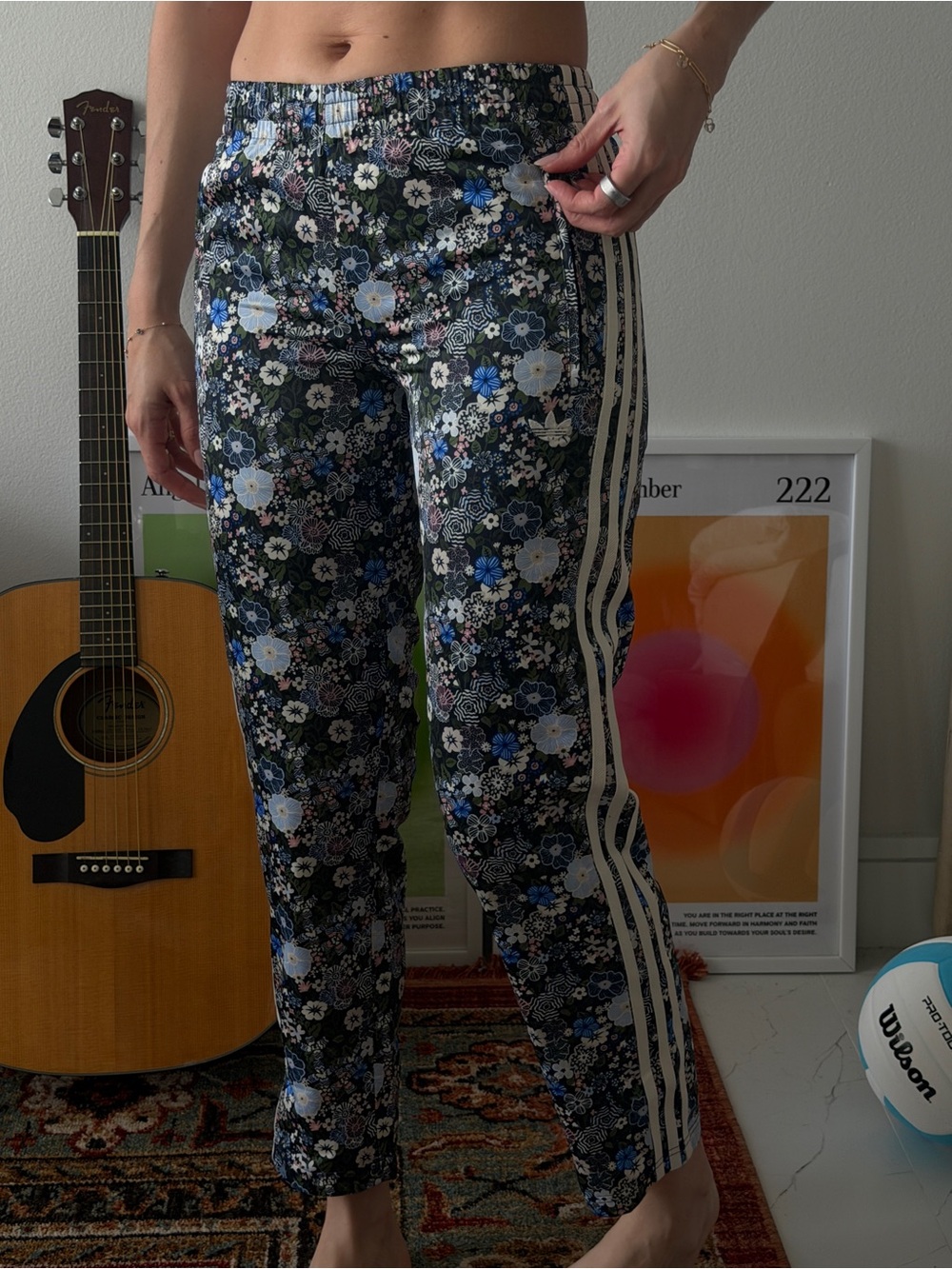 Brand New Adidas Floral Track Pants